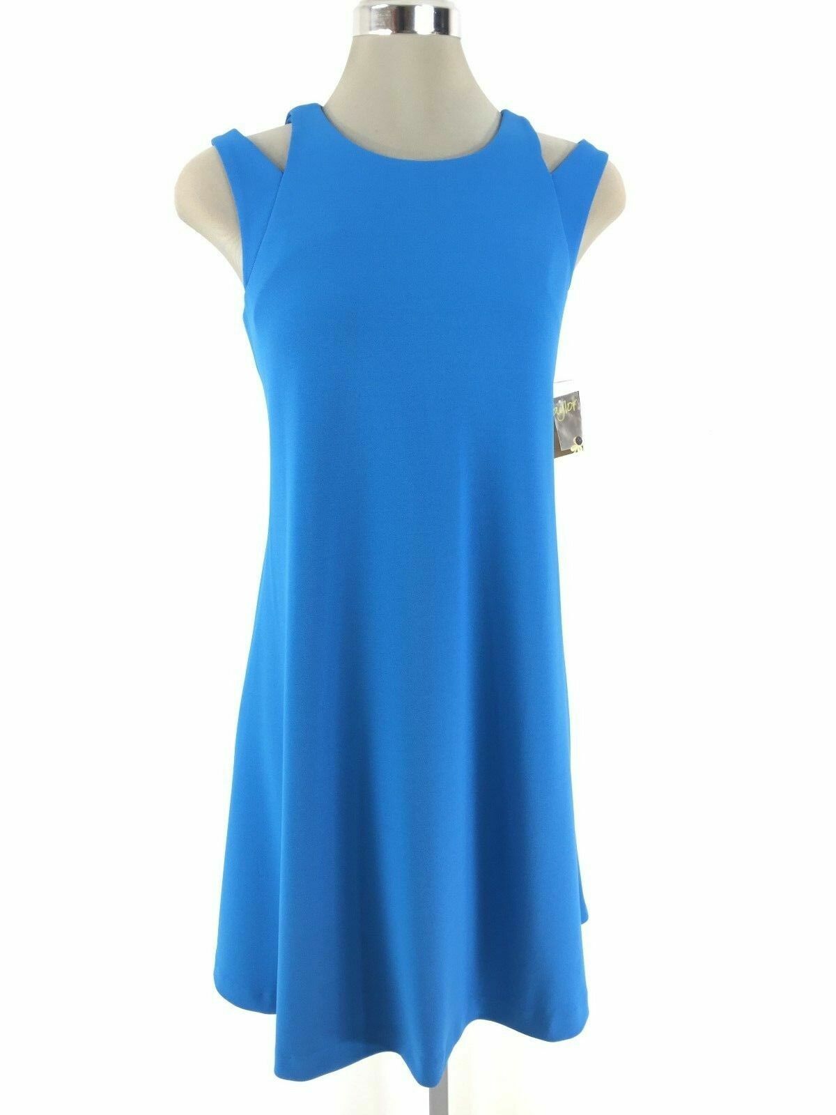 

Taylor NEW Элегантное голубо-голубое платье А-силуэта с открытыми плечами, размер, Cerulean blue, Elegant