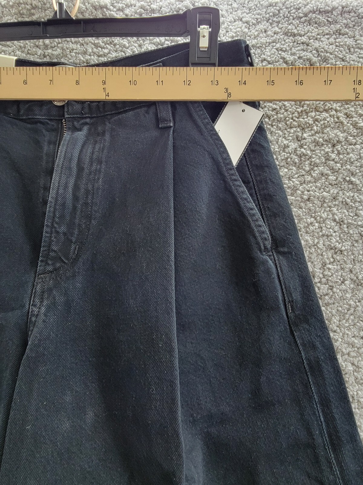 AGOLDE Ellis High Rise Wide Leg Jeans Women's 23 Crushed Button Zip Closure - Picture 5 of 18