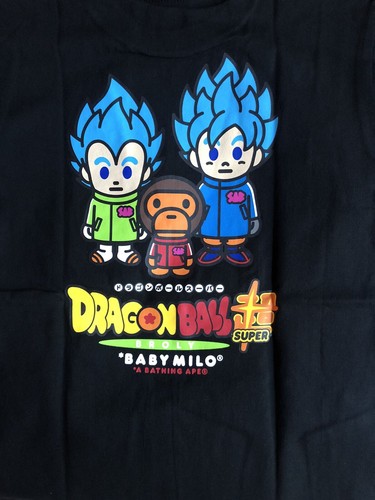 【A BATHING APEｘドラゴンボールZ】スーパー孫悟空Tシャツ 黒 M A Bathing Ape X Dragon Ball Super Goku&Vegeta T Shirt Black
