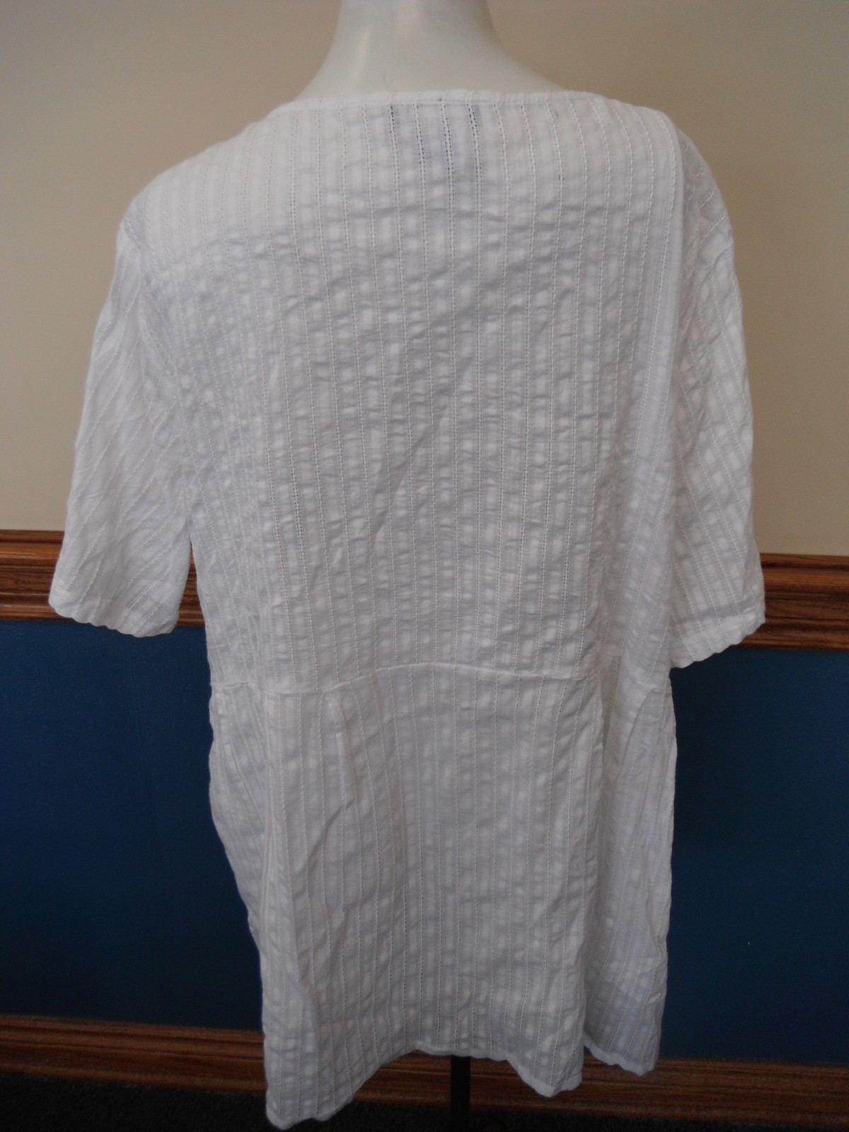 Hippie Boho floral embroidered 100% cotton made in India size 3X festival blouse