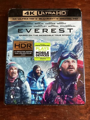 Everest 4k (Ultra HD, 2015) NEW SEALED w/ Slipcover