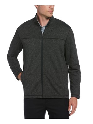 

HYBRID APPAREL Mens Royal Black Chevron Knit Zip Up Jacket, Черный, PVKFB0D0MM