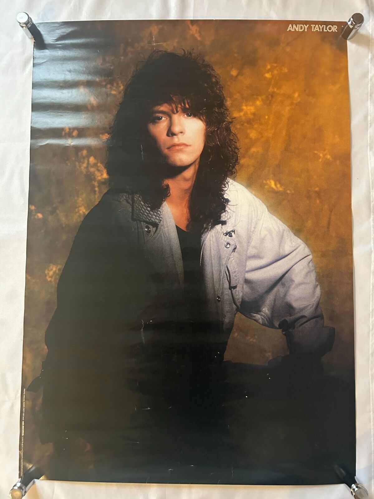 Andy Taylor / Thunder 1987 Japan Original Promo Poster B2 Andy Taylor / Thunder 1987 Japan Original Promo Poster B2
