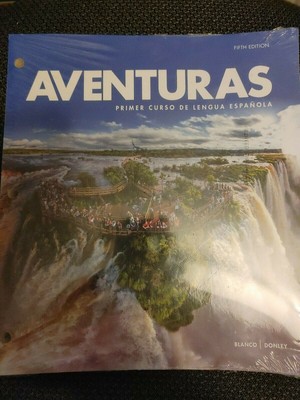 Aventuras 5e Student Edition Fifth(Loose-Leaf) Spanish I TextBook (NEW)