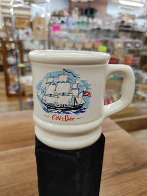 Vintage Old Spice Heavy Shaving Mug The Grand Turk Coffee Cup