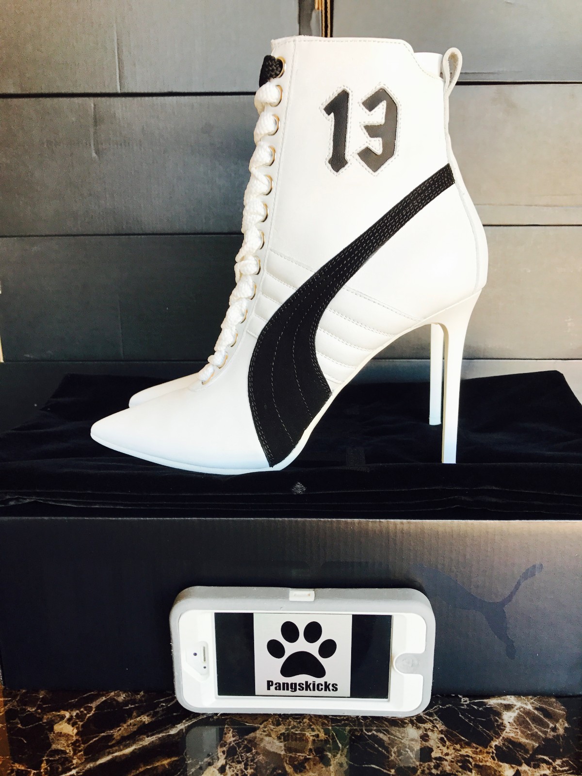 Puma Fenty by Rihanna High Heel Leather White 363038-02 Puma Fenty by Rihanna High Heel Leather White 363038-02