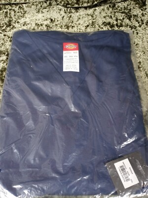 Dickies Everyday Scrubs Unisex Top Navy Blue Size 3XL DKP520C NWT