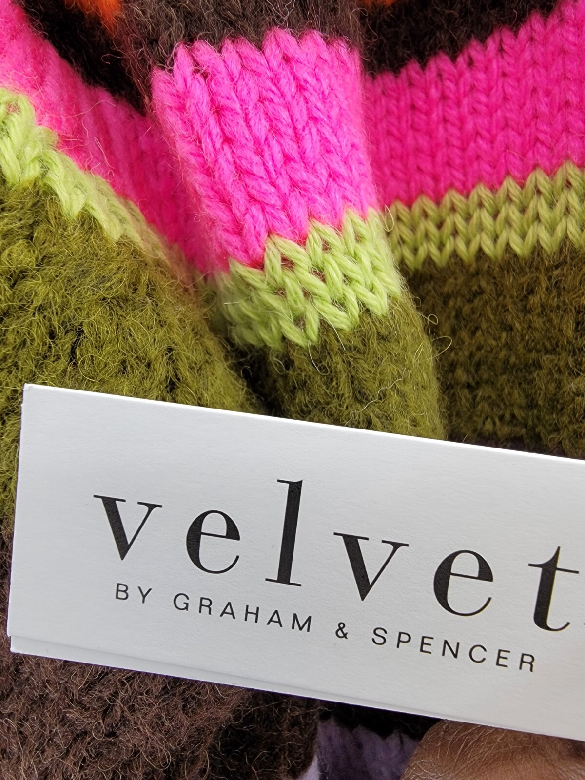 Velvet by Graham & Spencer Nessie Striped Sweater Women's S Multi Crew Neck L/S - Picture 15 of 16