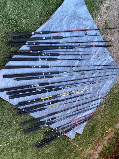 Bulk lot of fishing rods and reels | Fishing | Gumtree Australia Ku