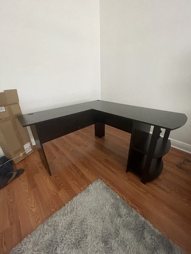 Ameriwood Home Dakota L-Shaped Desk with Bookshelves - Espre