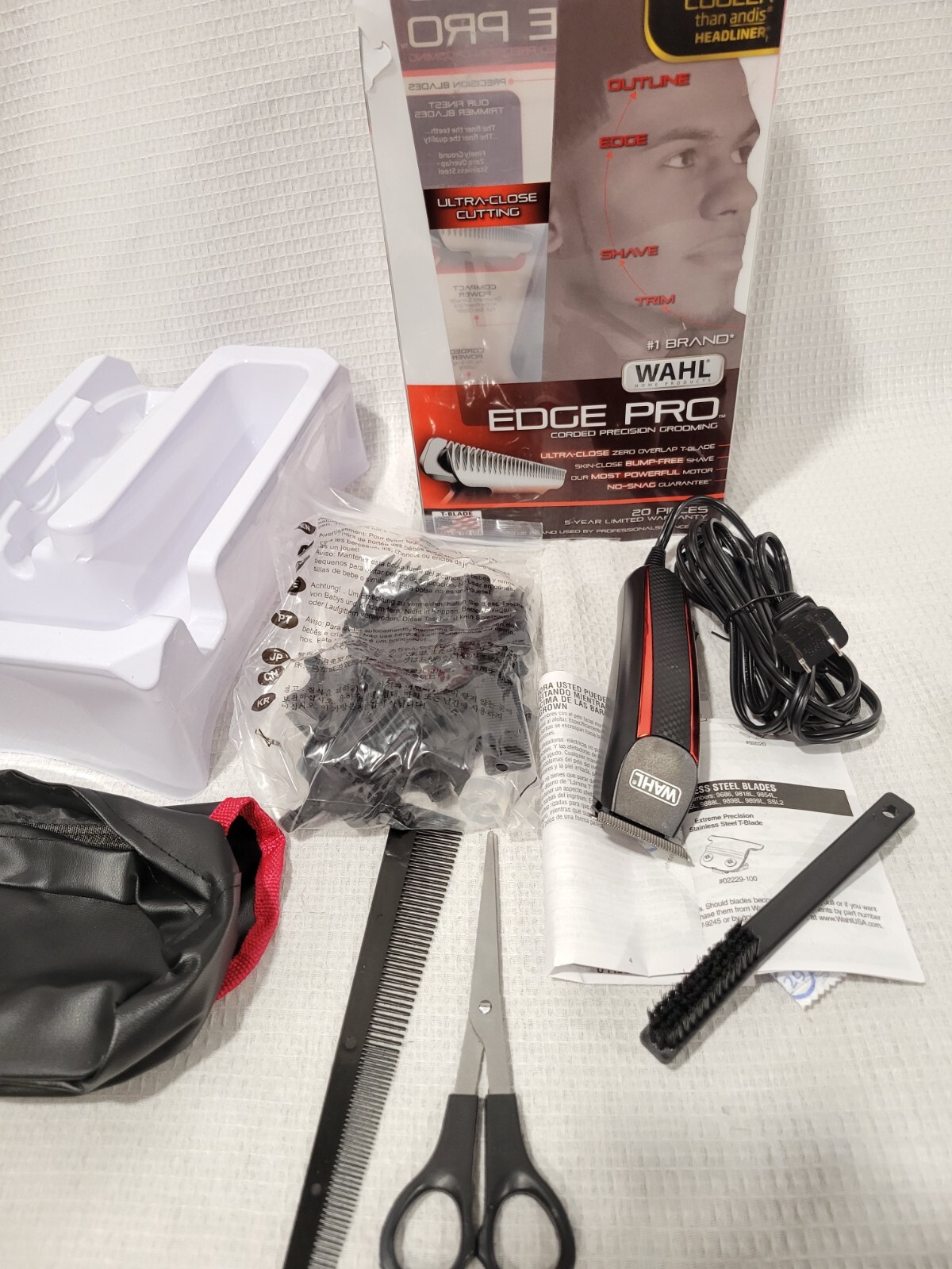 WAHL EDGE PRO Ultra-Close Cutting CORDED PRECISION T-BLADE T