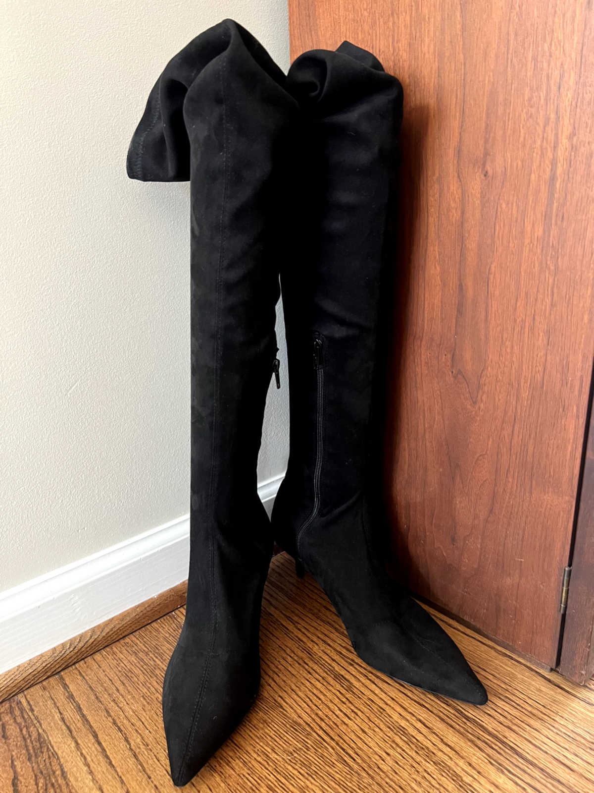 Women's Zara  Over the Knee Black Boots 10/41