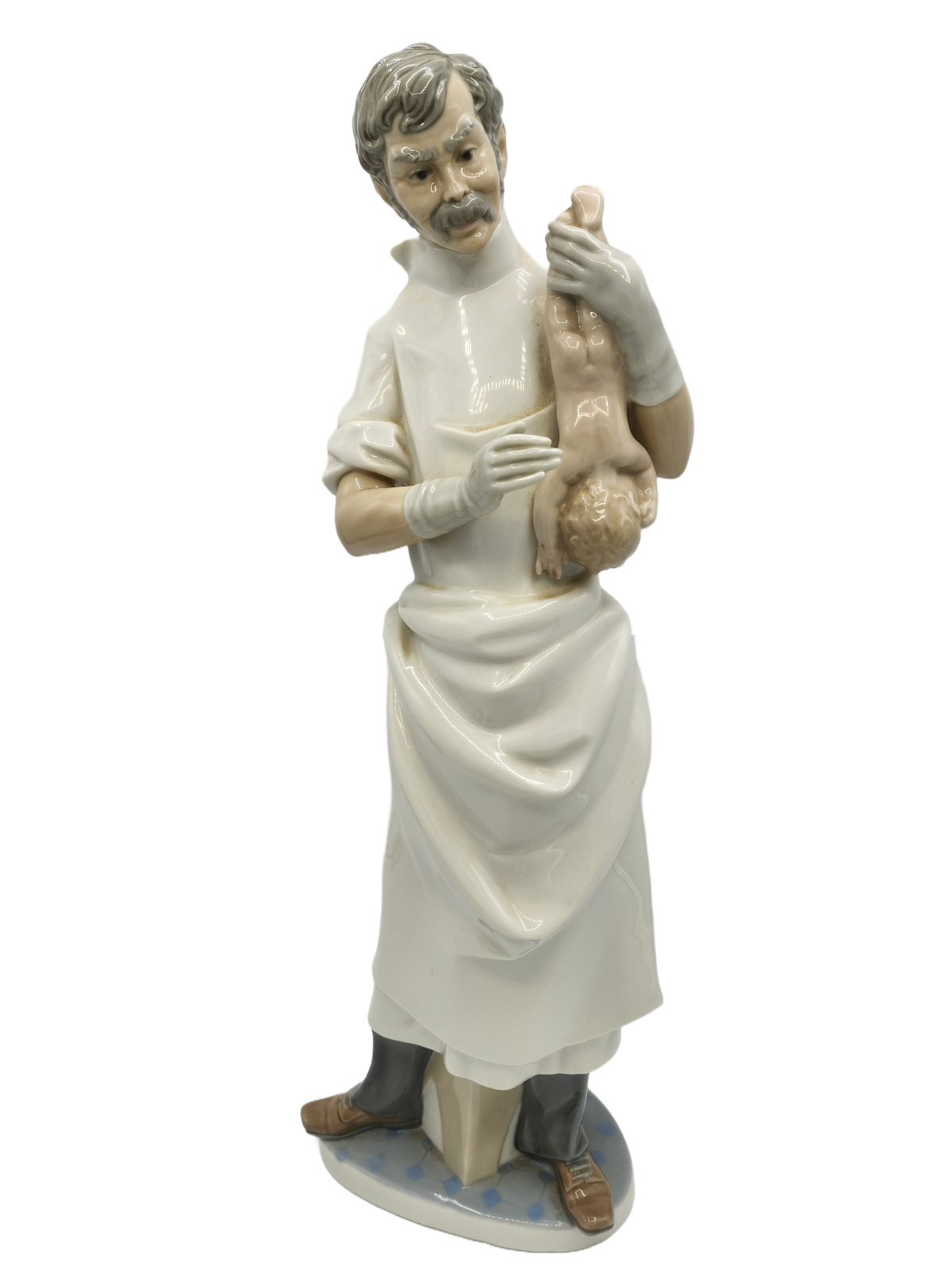 LLADRO DOCTOR OBSTETRICIAN WITH BABY 4763 FIGURINE ~ 16.5" H