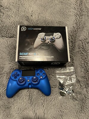 SCUF Impact, Professional Gaming Controller, Blue, PC & PS4 - CIB Complete
