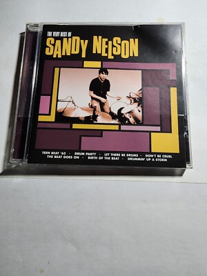SANDY NELSON - THE VERY BEST OF SANDY NELSON (UK AUDIO CD, 2003) VG+ CD45