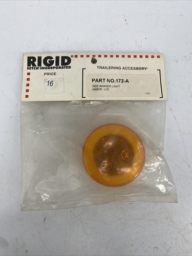 RIGID Trailering Accessory 172-A Side Marker Light Amber 2.5"  PM 172 NEW