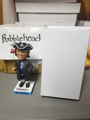 NIB PRESIDENT BENJAMIN FRANKLIN MILWAUKEE ADMIRALS BOBBLEHEAD PREDATORS