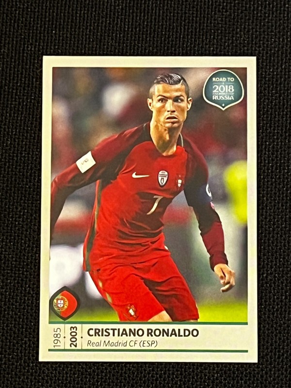 Sticker Panini Wc Road To Russia 2018 Cristiano Ronaldo Cr7 # 160 Sleeve