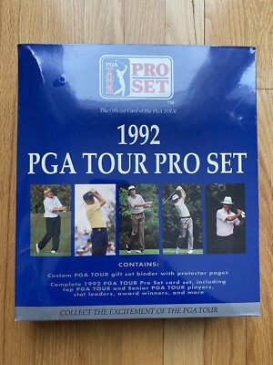 1992 Pro Set  PGA Golf Tour Golf Gift Set Box Set (300) Binder & Protector Pages