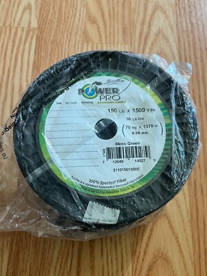 Power Pro 150lb x 1500Yds Moss Green Microfilament Braided Fishing Line