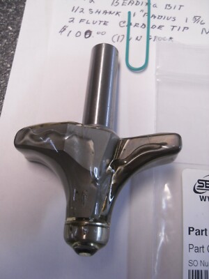 SOUTHEAST TOOL Roundover bit , #2012, 1/2'' shank, 1'' radius, 1 5/16'' cl, 2 fl c