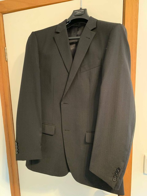 Men's Black Business Suit (Peter Jackson) Comes In Suit Bag | Jackets ...