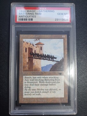 BATTERING RAM - Antiquities - MTG - Magic the Gathering - PSA 10 - POP 17