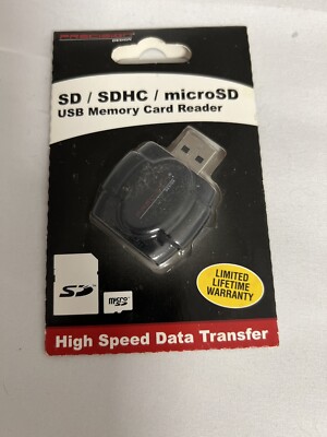 Precision Design SD/SDHC & MicroSD HC Card Reader with USB Adapter