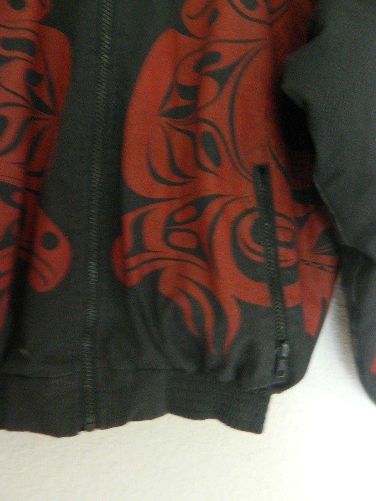 Rare Vintage Nytom Makah Northwest Native American Tribal Totem Jacket Medium