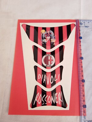 VINTAGE ADESIVO A RILIEVO FORZA MILAN  "AZIENDA INTERCOAT"