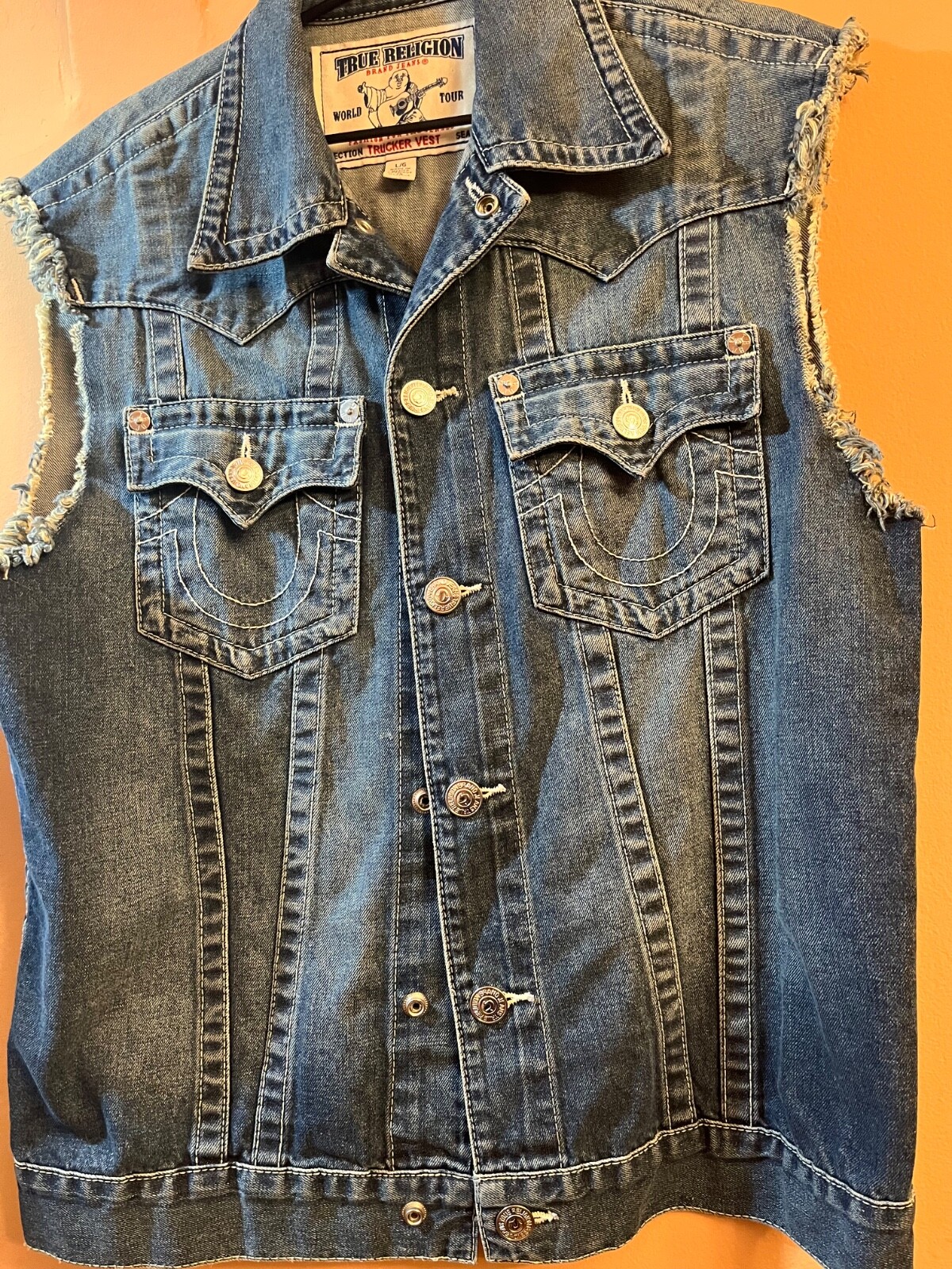 トップス True Religion twill single needle vest TWILL SINGLE NEEDLE VEST | True Religion