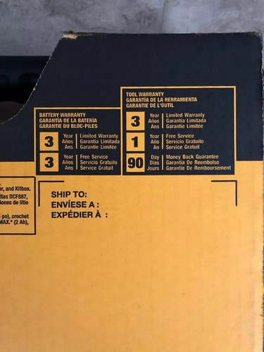 DEWALT DCF887D2 20V MAX Li-ion 2.0 Ah Brushless 1/4