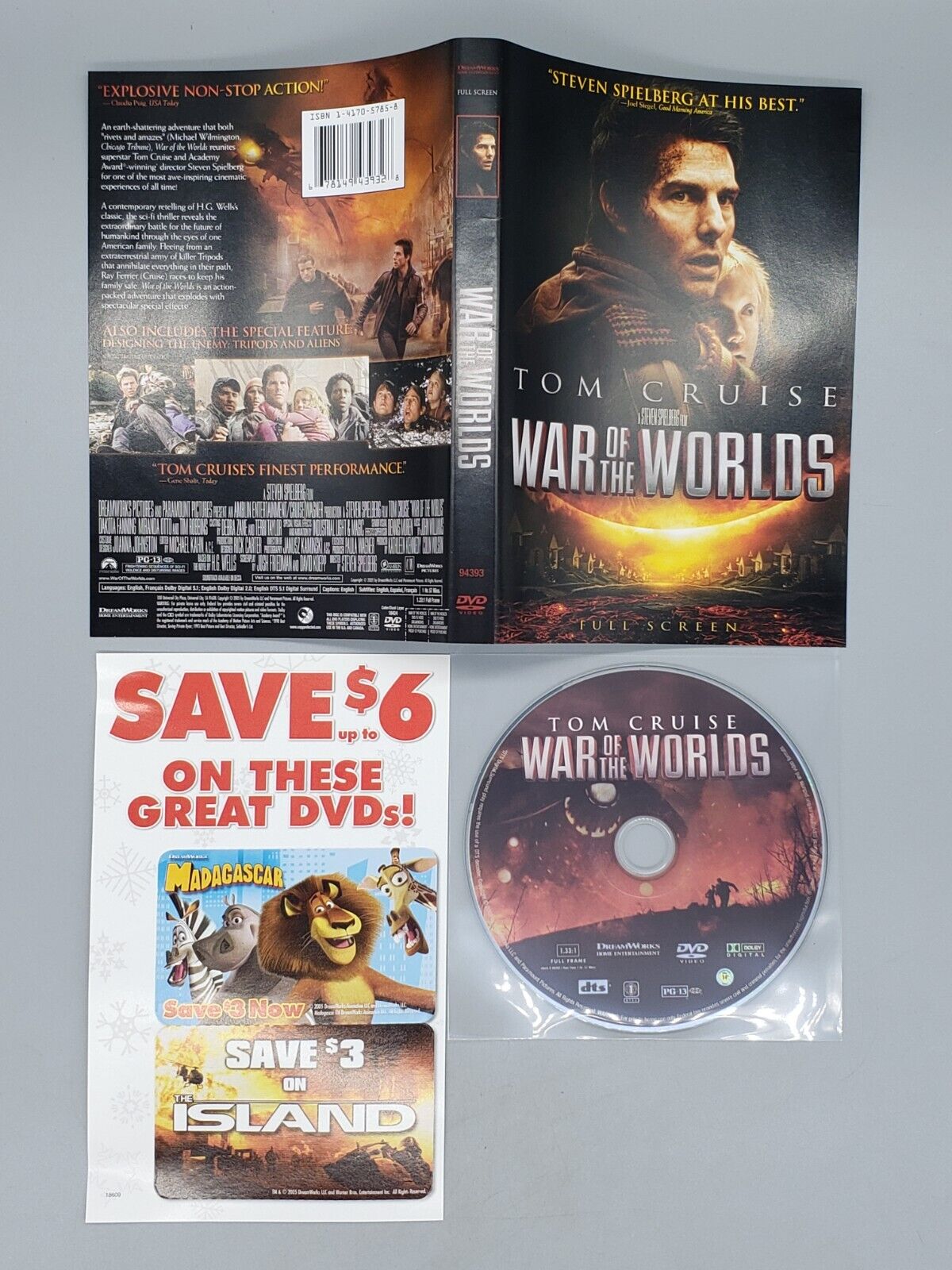 War of the Worlds (DVD, 2005, Full Frame) No Case No Tracking 678149439328 | eBay War of the Worlds (DVD, 2005, Full Frame) No Case No Tracking 678149439328 | eBay