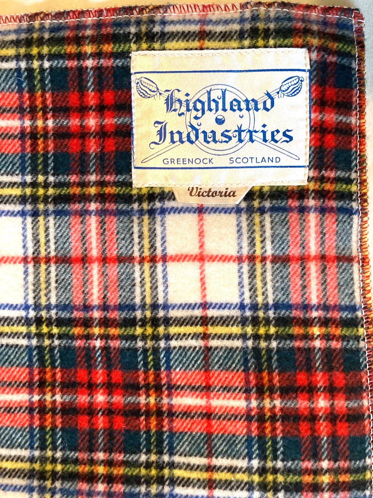 By Highland Industries In Victoria Plaid Tartan Scotland