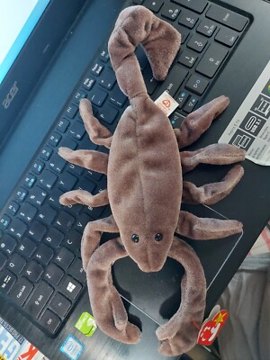 VNTG TY Beanie Baby STINGER the Scorpion (8in) 1997 Swing Tag 1998 Tush Tag Mint