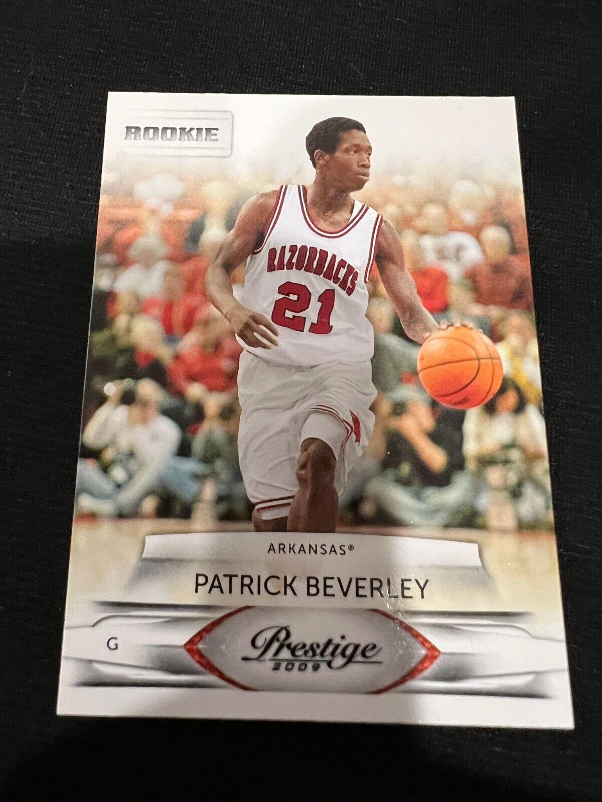 PATRICK BEVERLEY 2009-10 Panini Prestige #200 Arkansas Razorbacks Rookie Card RC. rookie card picture
