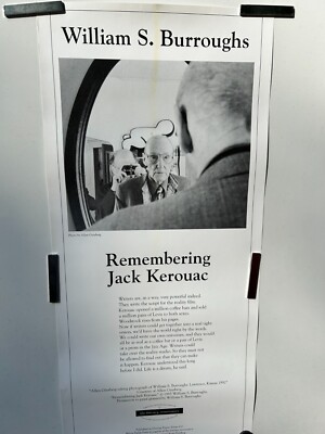 WILLIAM BURROUGHS ''REMEMBERING JACK KEROUAC''  PRINT - PHOTO BY ALLEN GINSBERG