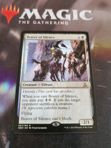 Bearer of Silence 2x FOIL OGW MTG Oath of the Gatewatch Rare MINT black Bearer of Silence 2x FOIL OGW MTG Oath of the Gatewatch Rare MINT black