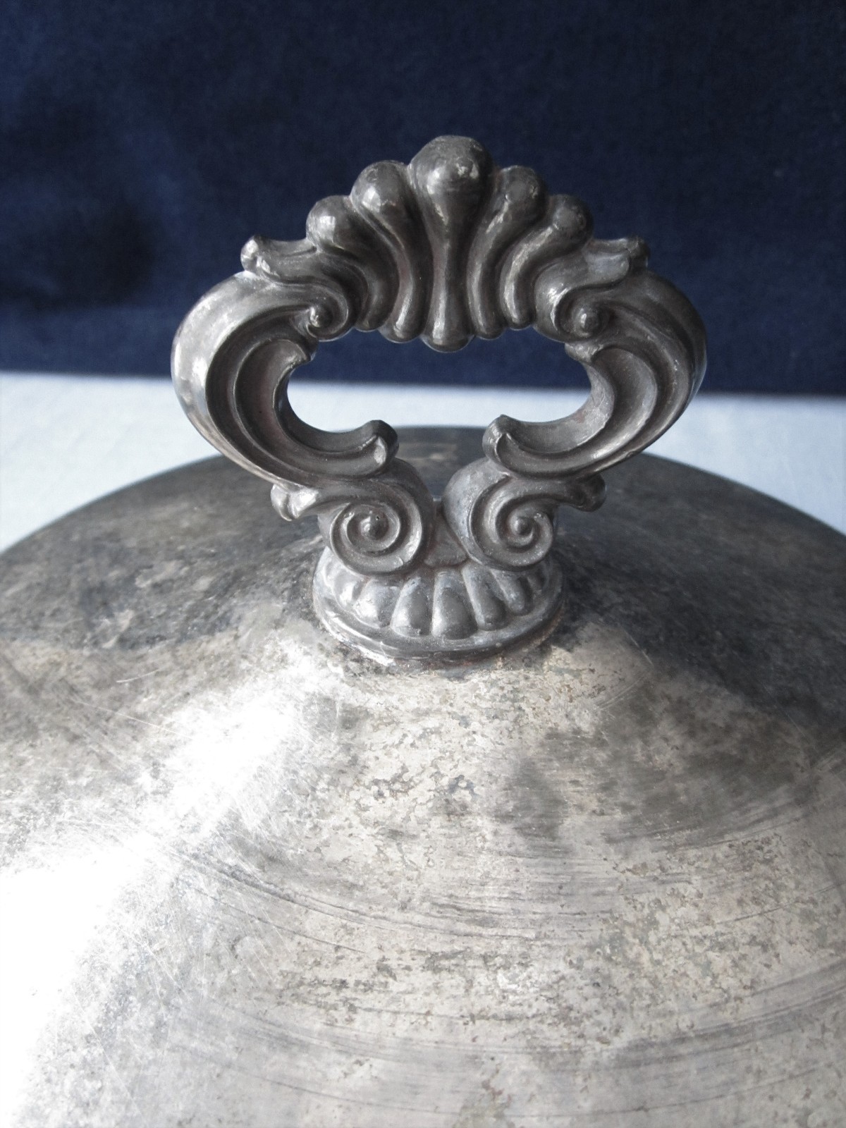 Silverplate Vintage Covered Casserole Cradle Server Victorian Silver Plated