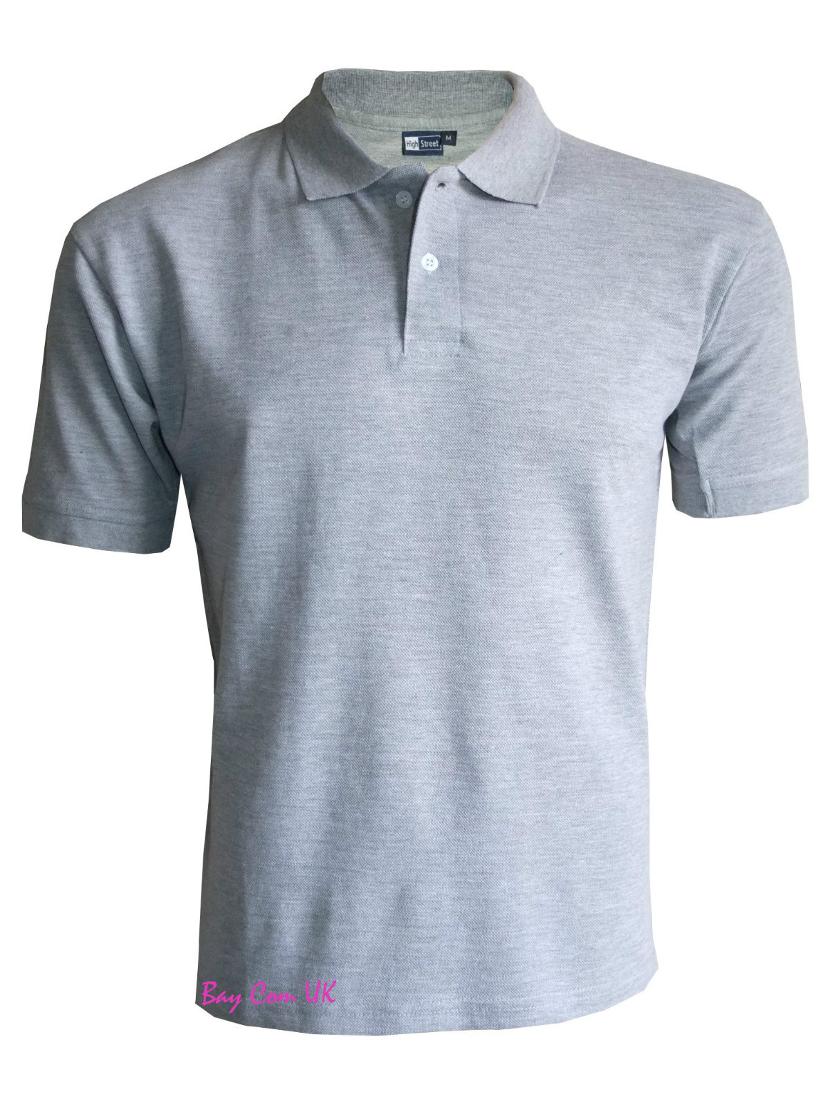 Men’s TShirts Loose Fit PK Polo Plain Cotton Tops Casual Shirts Size S