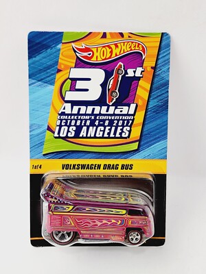 HOT WHEELS 31ST CONVENTION VOLKSWAGEN DRAG BUS #2430 NEW VERY NICE N919