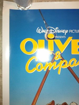 OLIVER & COMPANY 1988 ORIGINAL Rolled MOVIE POSTER 27x41