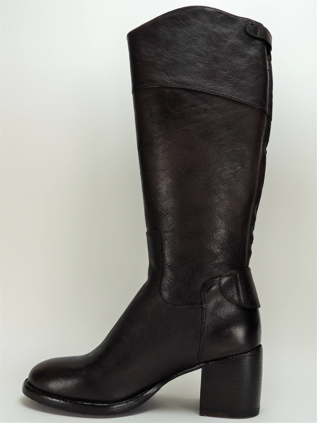 Pre-owned Patricia Nash Women's Loretta Tall Boots Brown 7.5 Wide Calf
