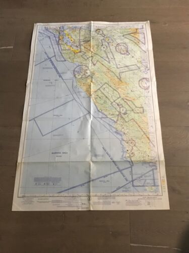 Vintage Sectional Aeronautical Chart Map of San Franscisco 196...