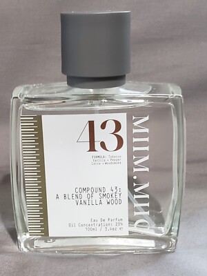 Miim Miic Compound 43 A Blend of Smokey Vanilla Wood 3.4 oz  EDP-Spray NWOB