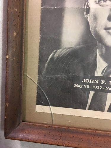 Vintage John F. Kennedy Framed Newspaper Cover Weekly Reader December 1963