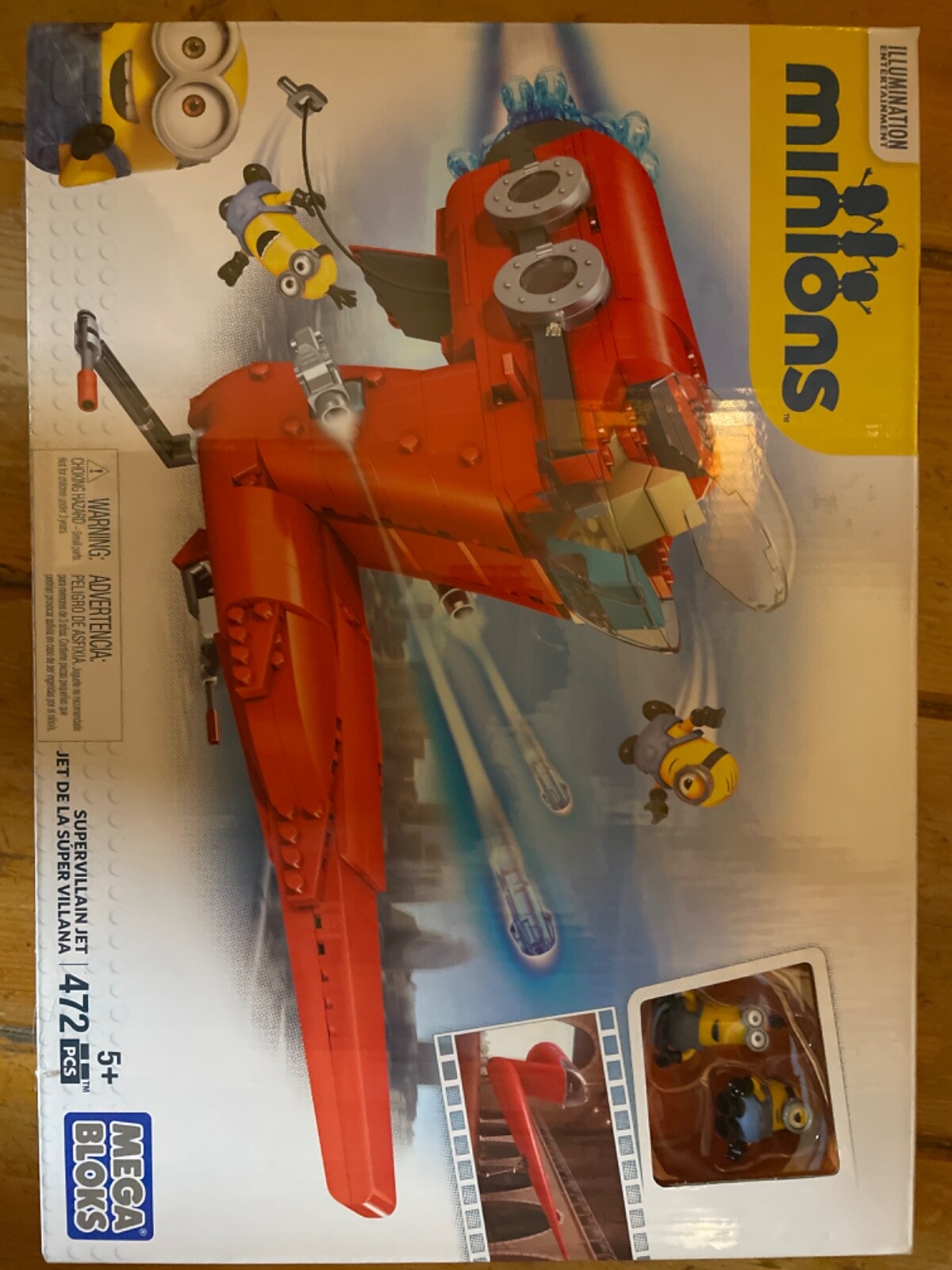 New Mega Bloks Minions Supervillain Jet 472 pcs in Sealed