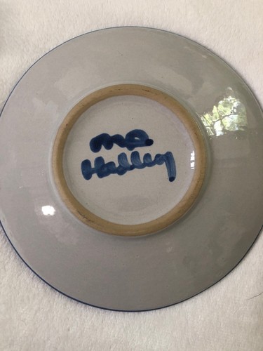 M A Hadley Pottery, House Coffee Mug & Saucer Vintage Signed