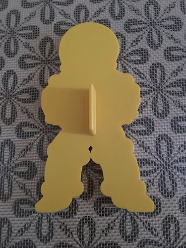 Vintage Stanley Home Products Yellow Plastic Cookie Cutter - Astronaut