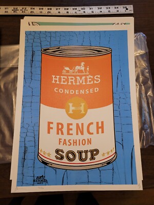Death NYC Ltd Ed 45x32cm LARGE Signed Graffiti Pop Art Print.  HERMES. 